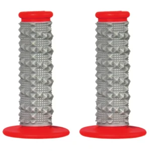 Puños SCAR X2R Dubbel Density Full Diamond Soft Grips rojo