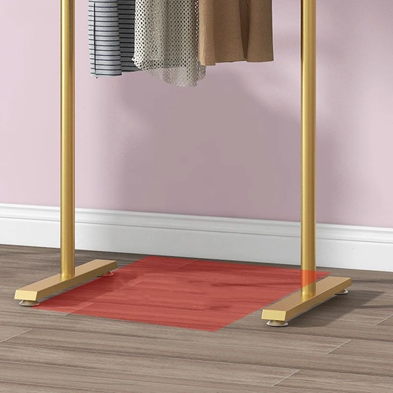 Rubber silentblok Contemporary Van metaal Coat Hanger 2 Hanging Rails Entry Hall Tree 21