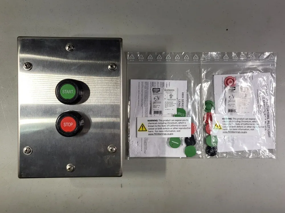 Rubber silentblok Control Station Tweevoudig Momentary Start-Stop Push Buttons HKH1BEP2P11P11K8