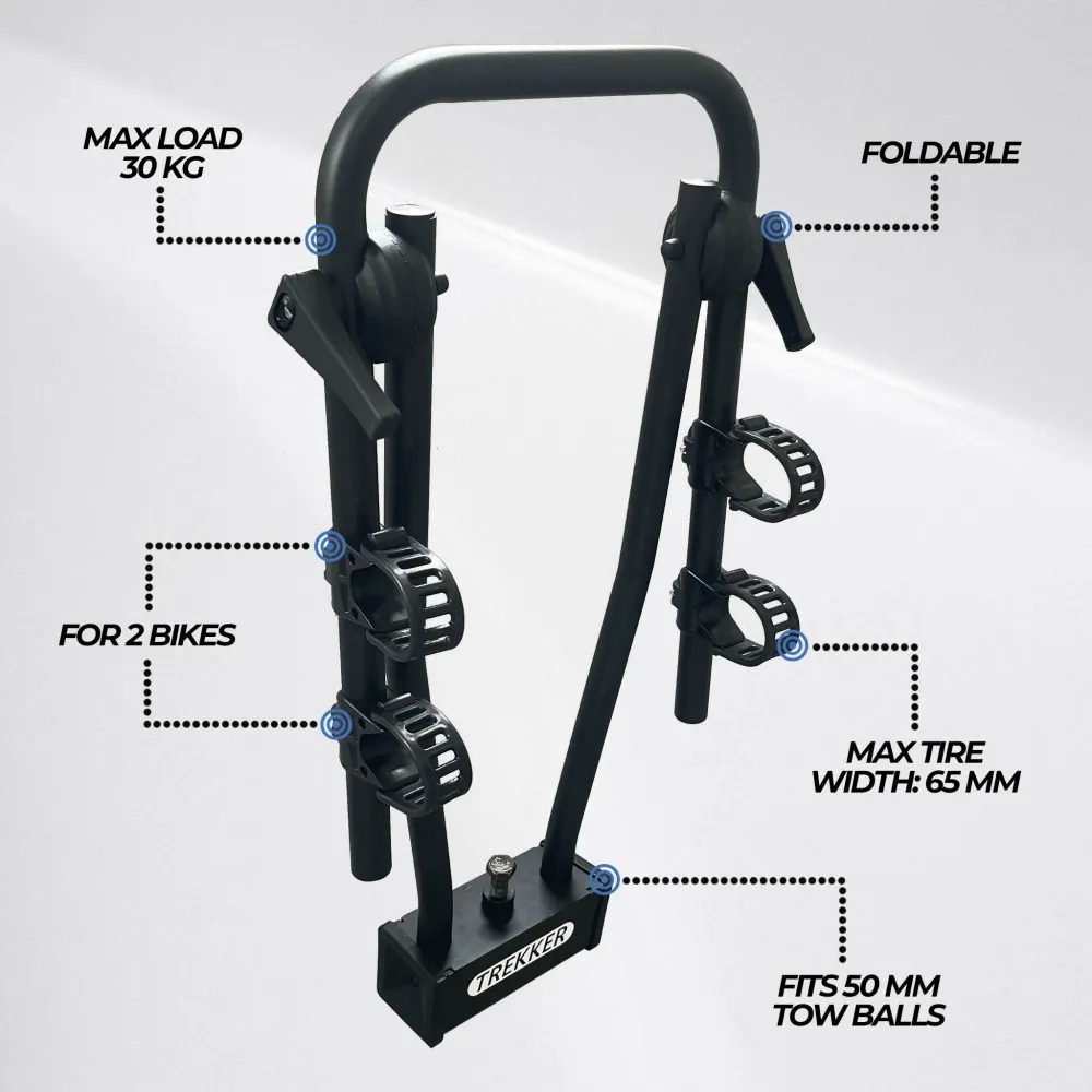 Rubber silentblok Trekker Bike Rack car 2 bikes P200