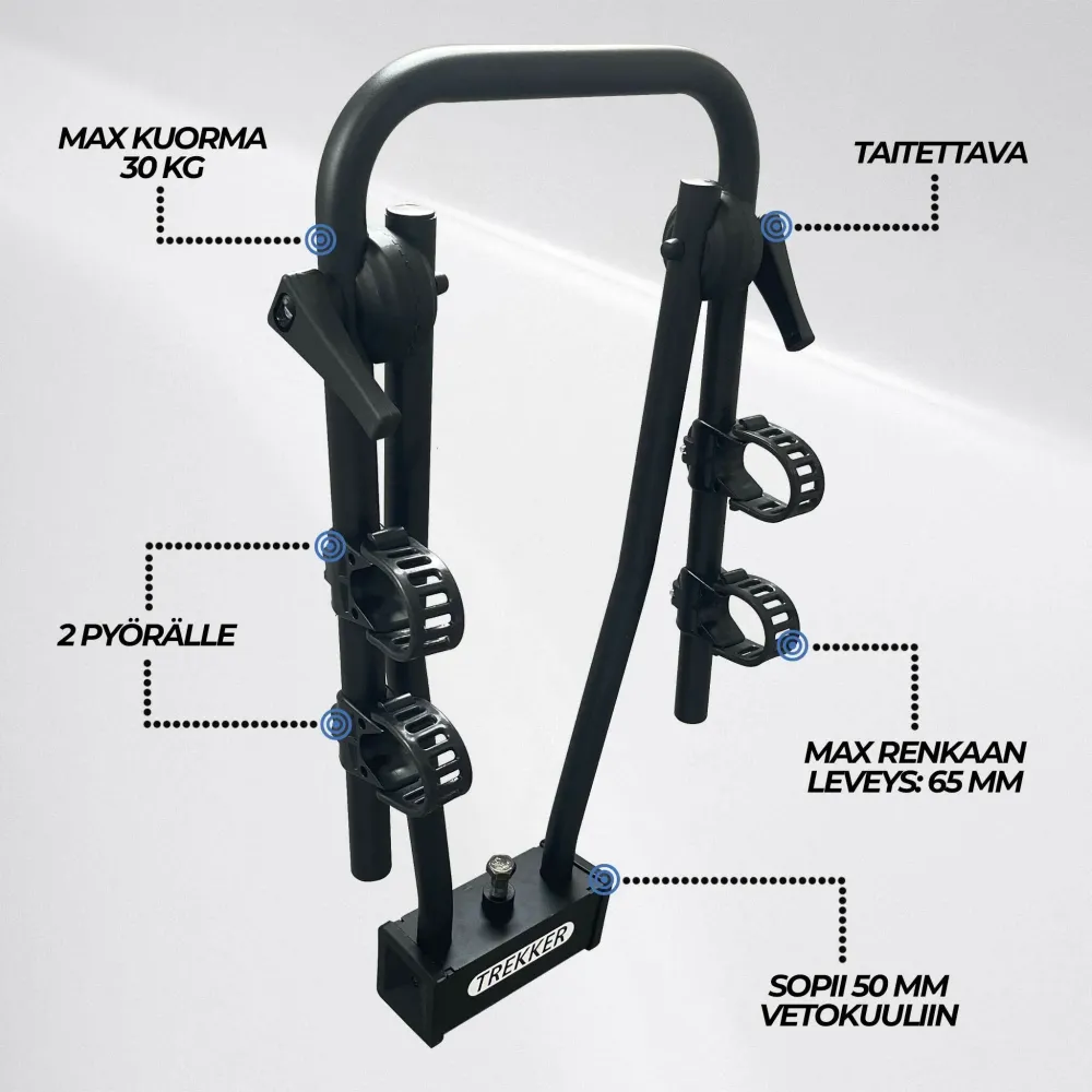 Rubber silentblok Trekker Bike Rack car 2 bikes P200