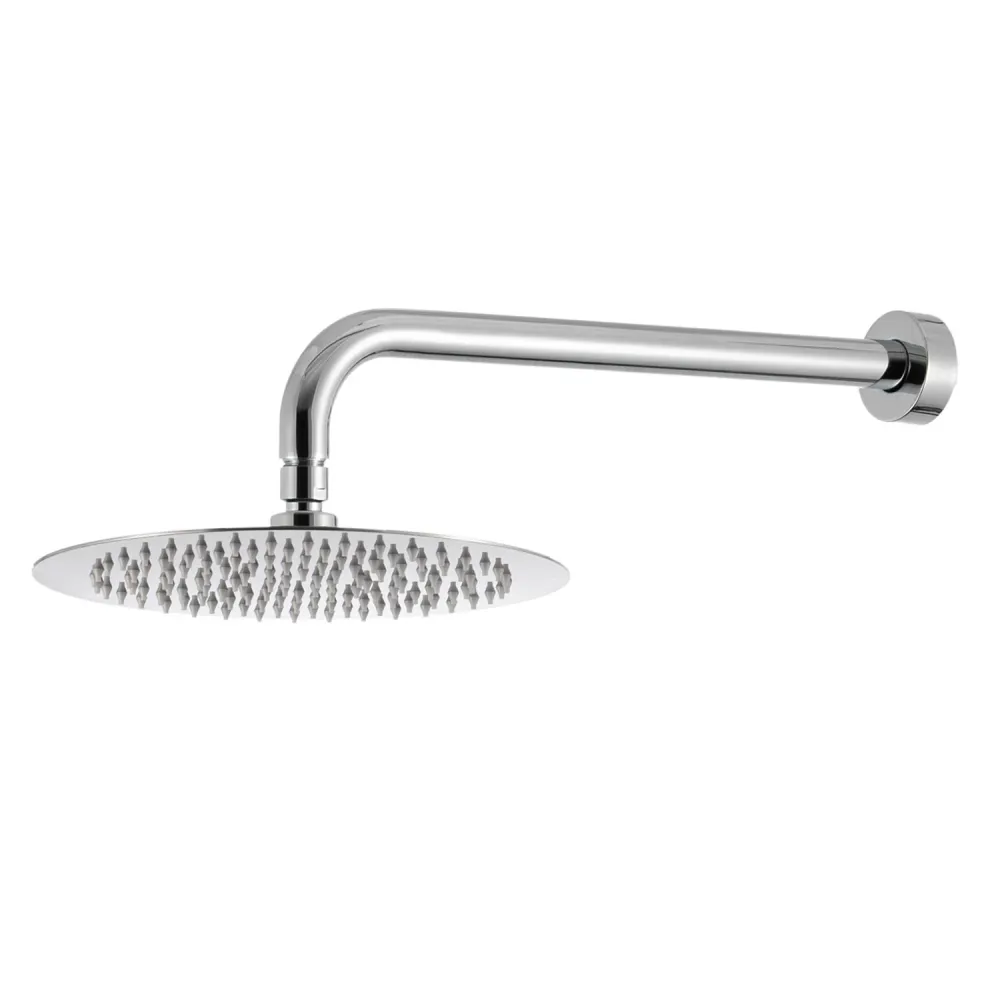 Shower kit two-way built- and 300mm round chrome-plated messing showerhead Hopper