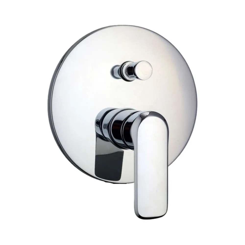 Shower kit two-way built- and 300mm round chrome-plated messing showerhead Hopper