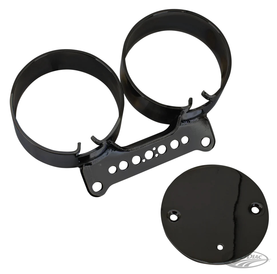 Soporte De Montaje De Doble Indicador Negro Para Harley-Davidson XL/FXR95-05 - Directe Montage