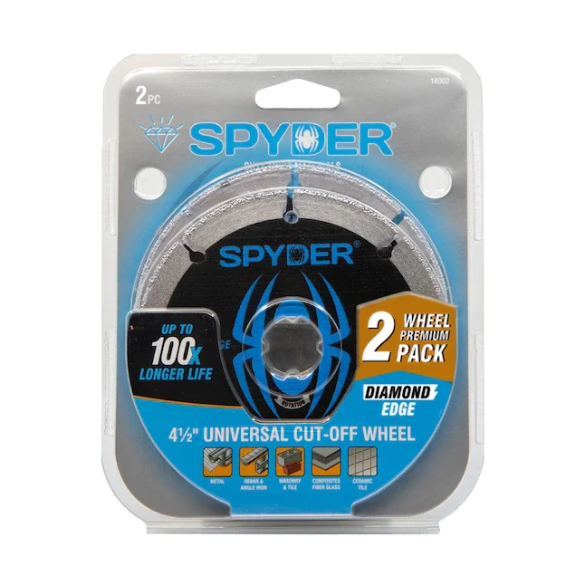 Spyder Diamond Edge 2-Pack Diamond 4.5--Grit Cut-off Wheel