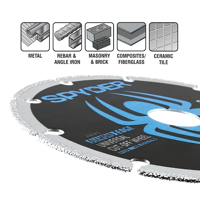 Spyder Diamond Edge 2-Pack Diamond 4.5--Grit Cut-off Wheel