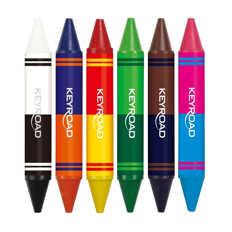 Stabilisatorstang Keyroad - Duo Colour Wax Crayon - 12 colores