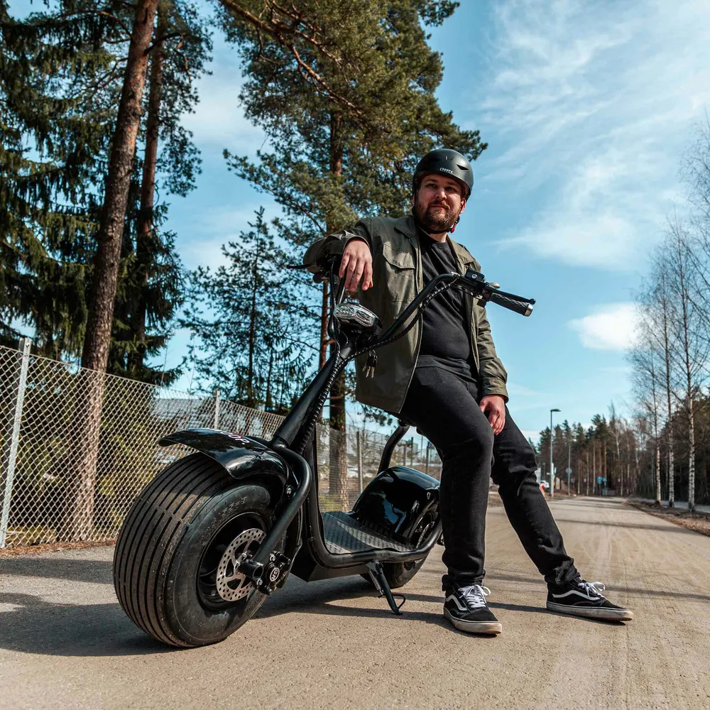 Swoop Electric Scooter Cruiser Zeeblauw N2