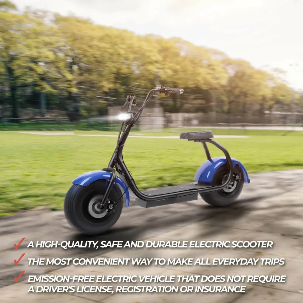 Swoop Electric Scooter Cruiser Zeeblauw N2