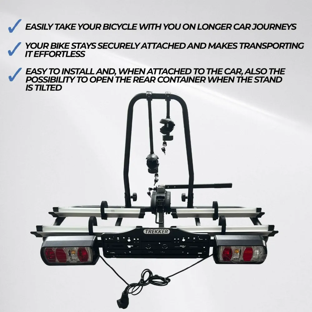 Trekker Bike Rack car, 2 bikes X200 met TÜV-goedkeuring