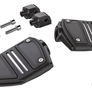 Twin Rail passenger footpegs ST18-up Blk Harley-Davidson