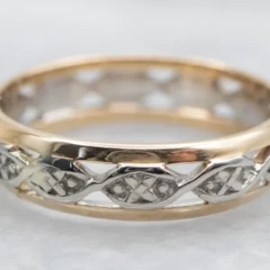 Two Tone Gestructureerd Openwork Band