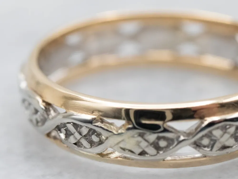 Two Tone Gestructureerd Openwork Band