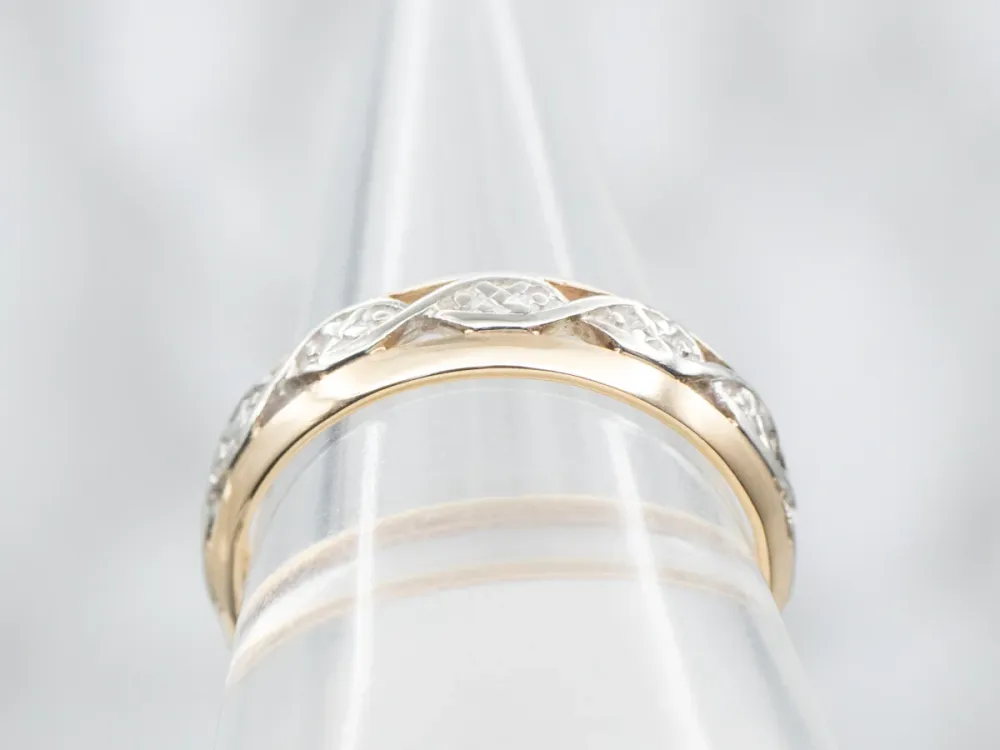 Two Tone Gestructureerd Openwork Band