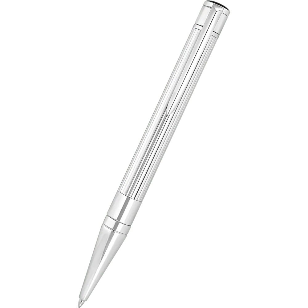 Veerpootlager S T Dupont D-Initial Ballpoint Pen - Duo Tone - Chroom Trim