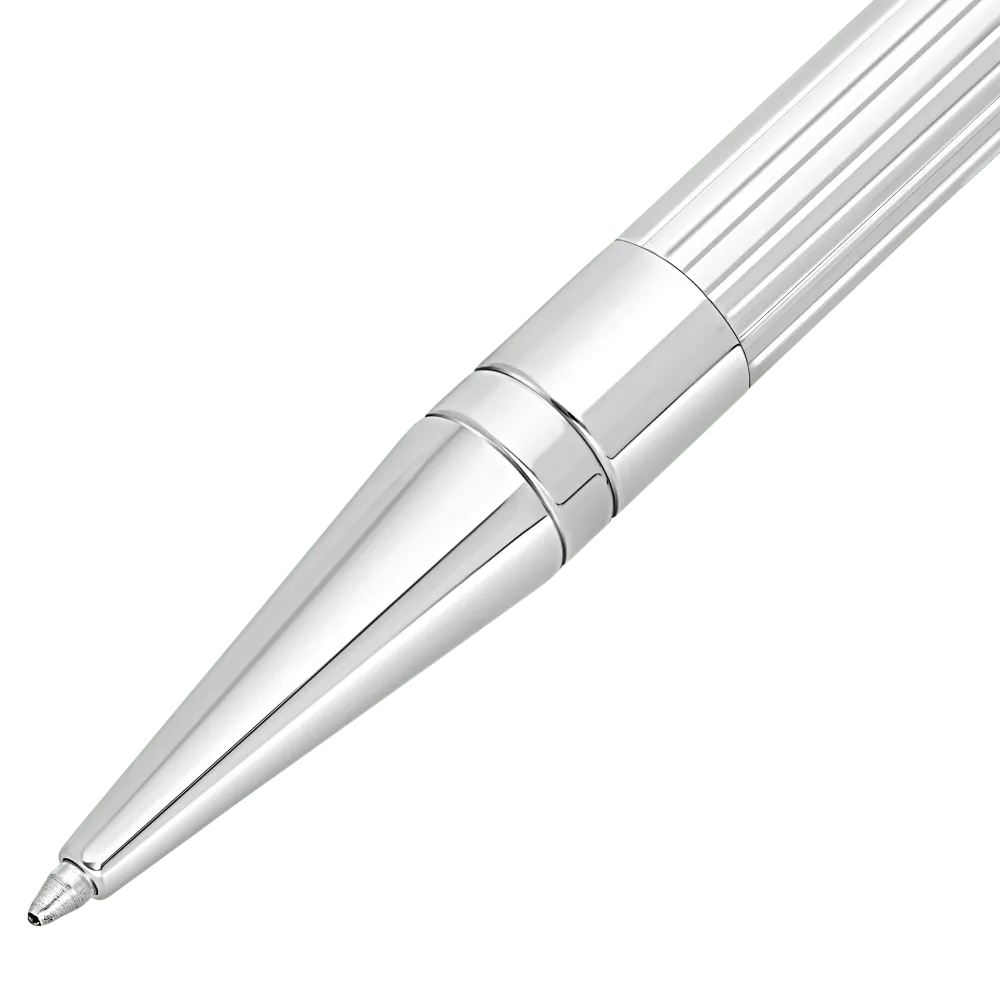 Veerpootlager S T Dupont D-Initial Ballpoint Pen - Duo Tone - Chroom Trim