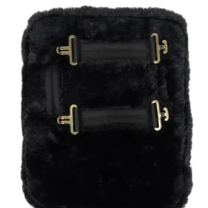 Vegan Sheepskin Chest Expander 2 Buckles koolzwart 1