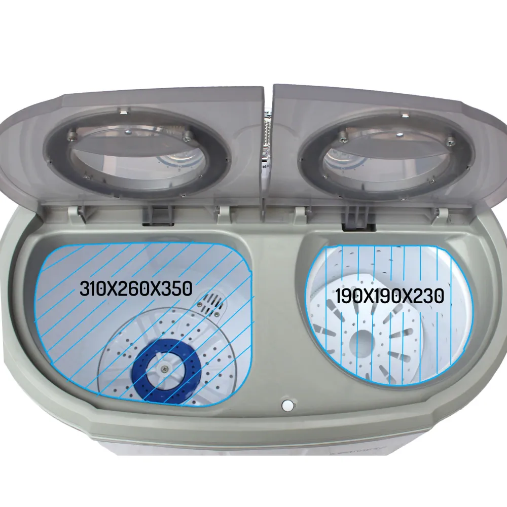 Verende bladveer Camry CR 8052 was-spinner voor op reis - twee aparte kamers
