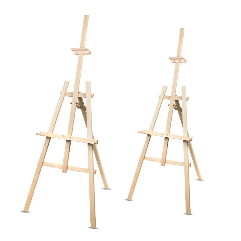 Zware Uitvoering Woodok - Set van twee Schildersezel van beukenhout - 150 cm