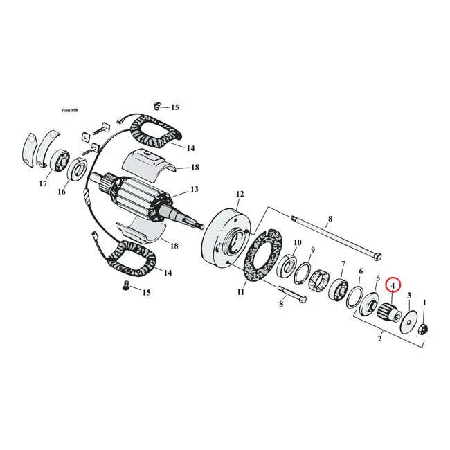 Drive Gear, Generator 13 Tooth Harley-Davidson