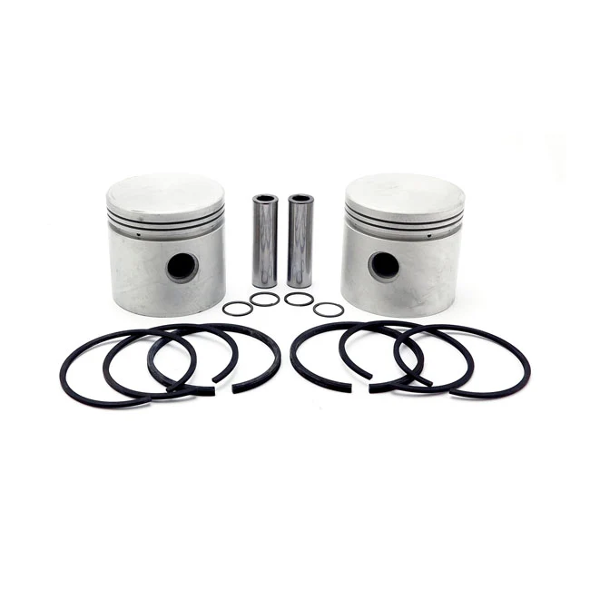 Kit De Pistón De Cabeza Plana De 80" De Repuesto. +.060" Para Harley Davidson