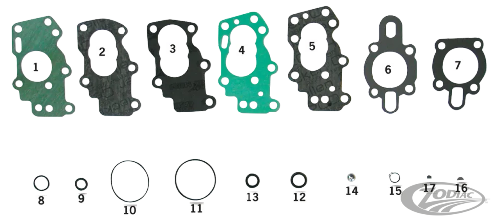 Oil pump gasket kit XL54-62, XL72-76 Harley-Davidson