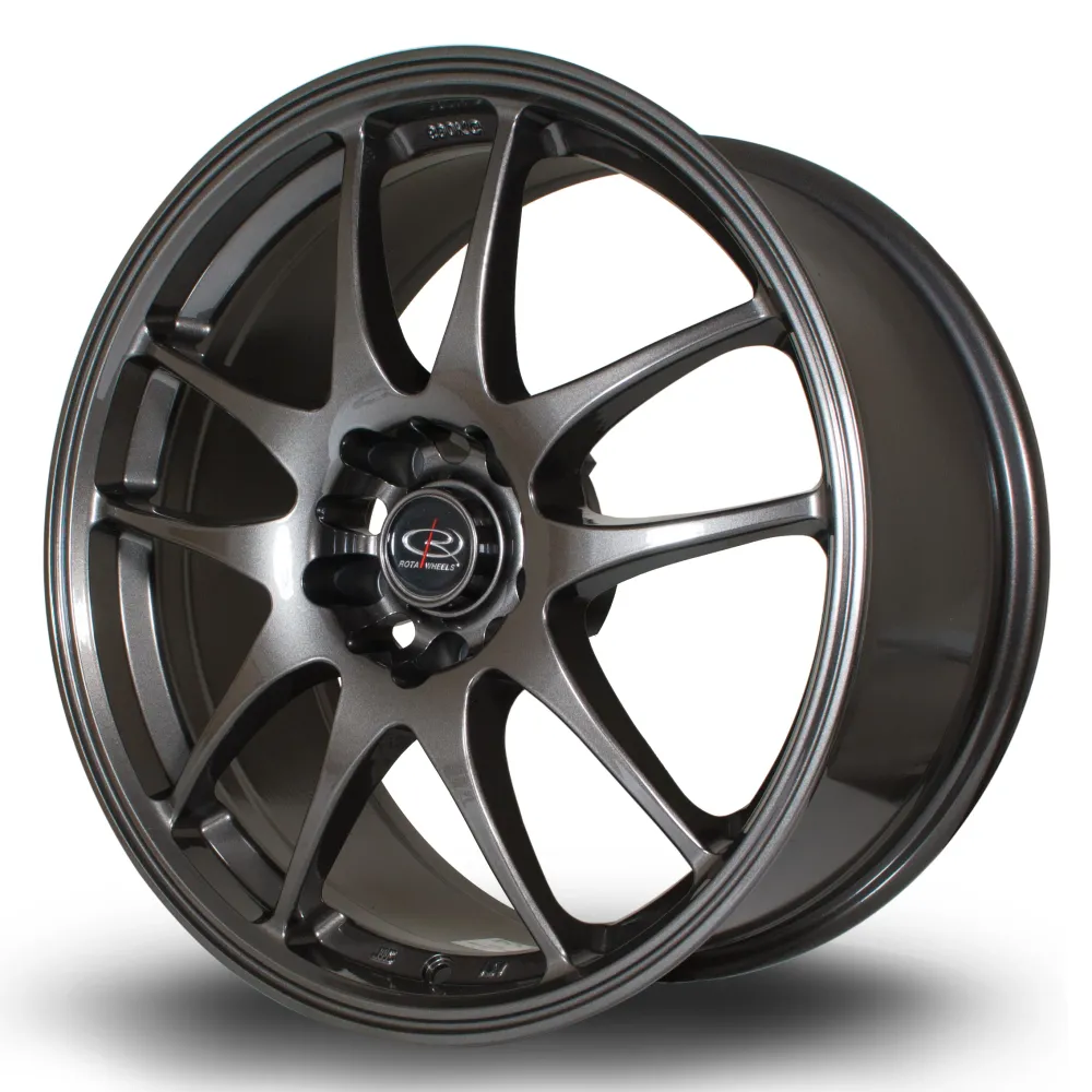 Rota Torque 17x7.5" 5x100 ET48, Gunmetal compatibel met VW EA888
