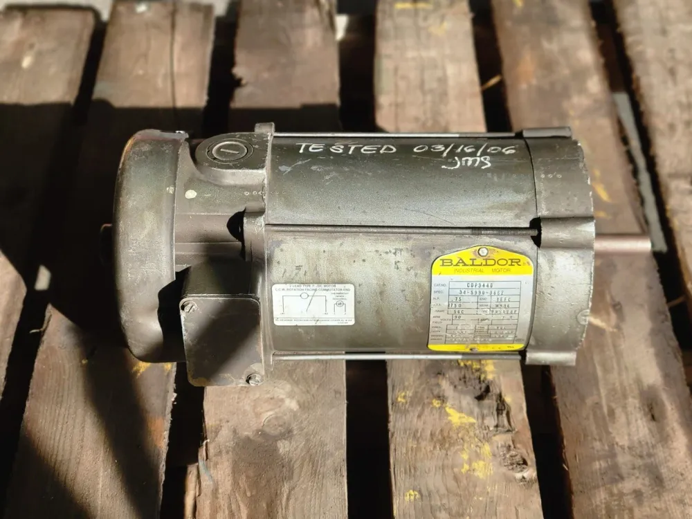 0.75 hp, 90 volts, 1750 rpm, 56C Electric Motor CDP3440