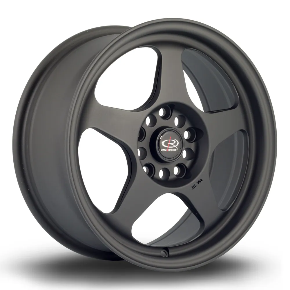 Elektrische raammotor Rota Slipstream 16x7" 4x100 ET40, Flat Ebbenhout