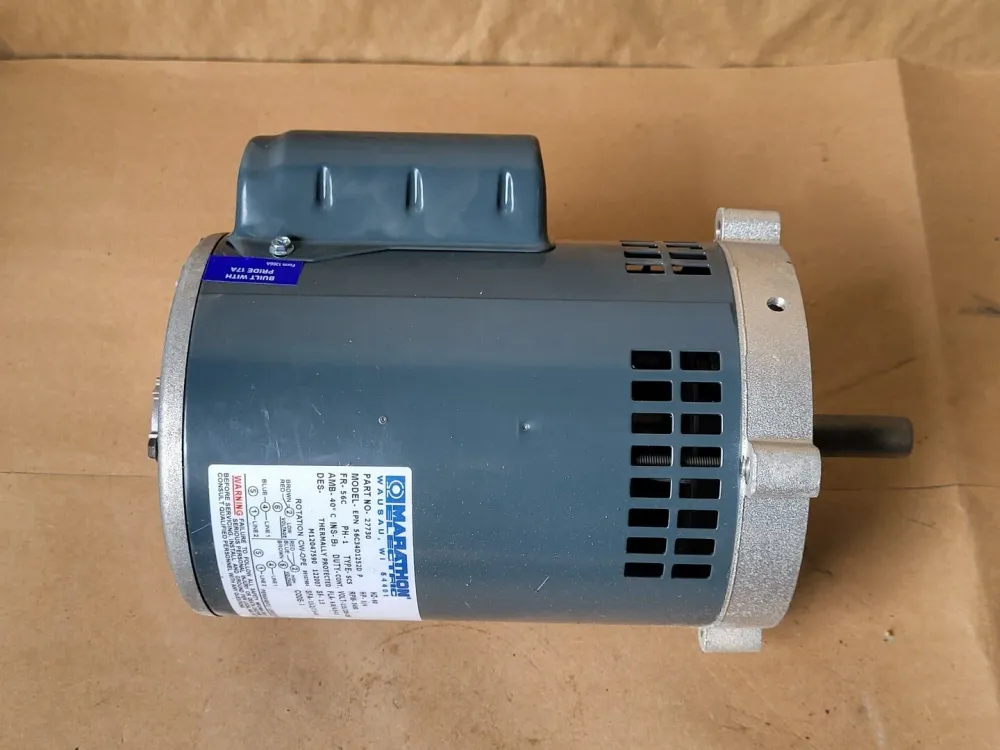 Motor met tandheugel 0.75 hp, 115/230 Volt, 3450 RPM, 56C Electric Motor EPN 56C34D1252D P