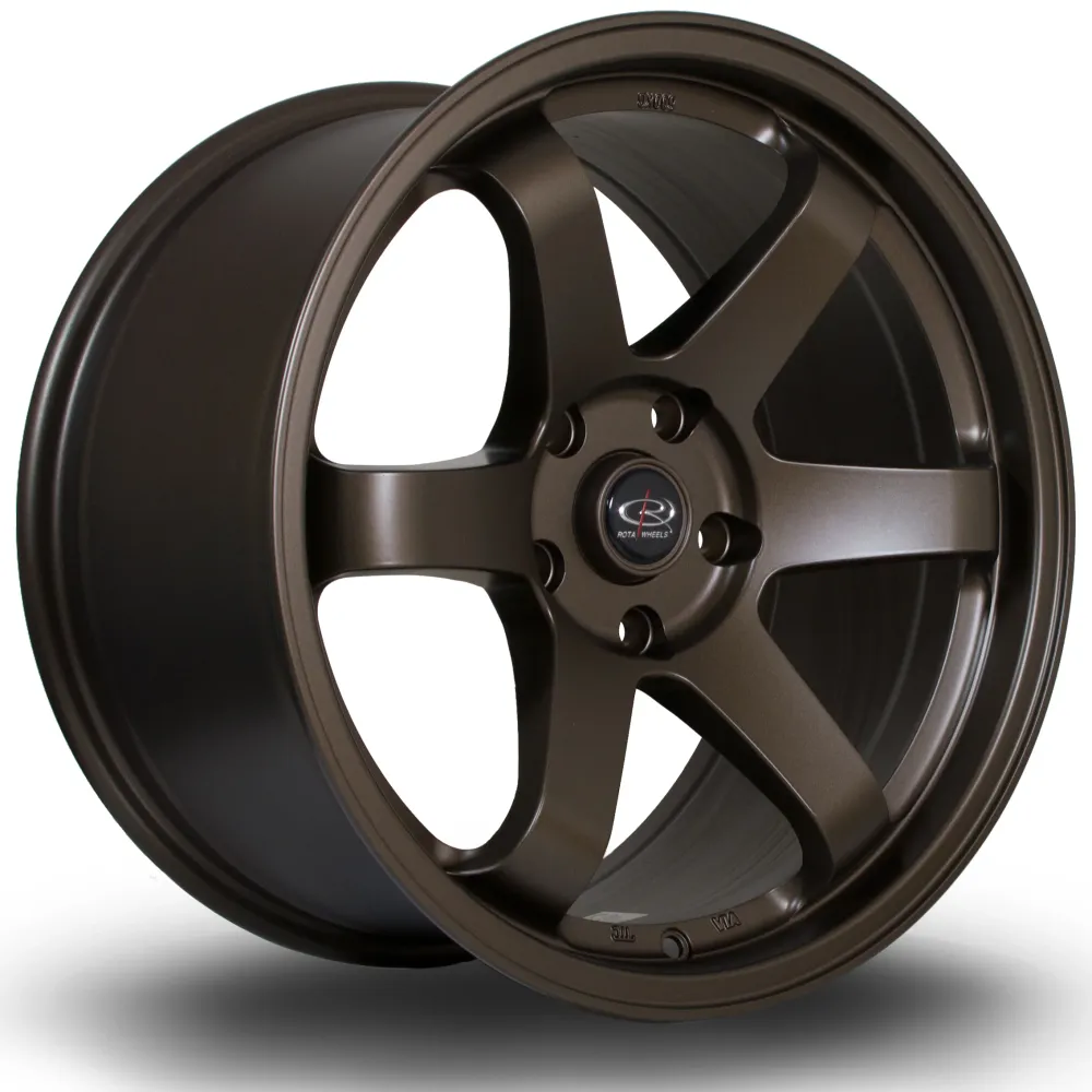 Motor met tandheugel Rota Grid 18x10" 4x114.3 ET30, Brons