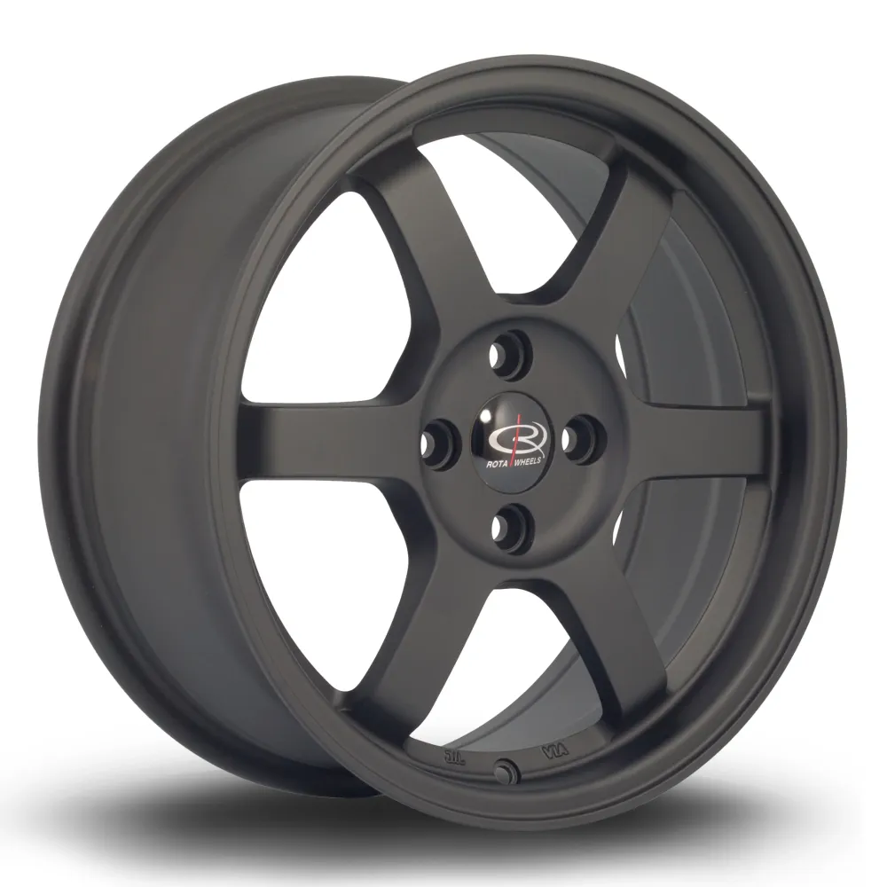Rota Grid 16x7" 4x100 ET40, Flat Ebbenhout