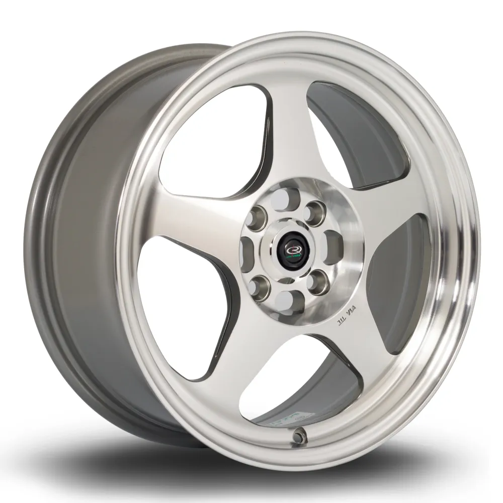 Rota Slipstream 16x7" 4x100 ET40, Polished Staalgrijs