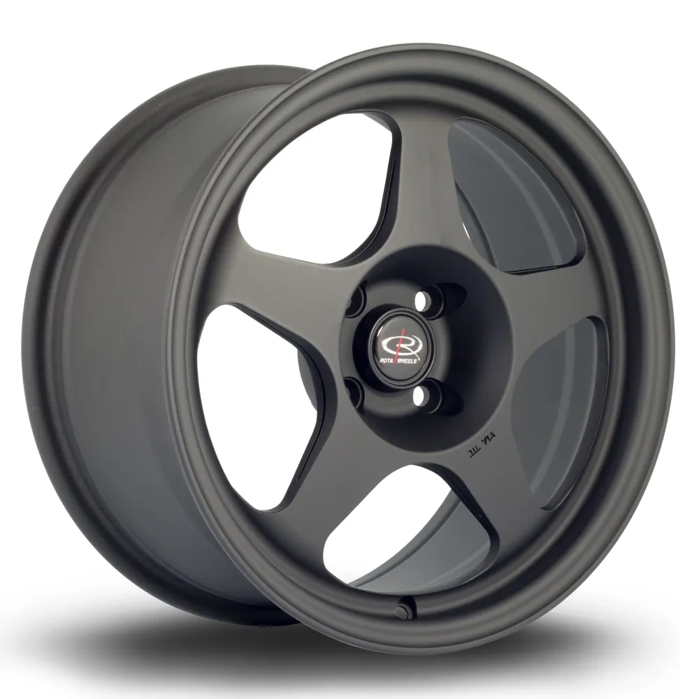 Rota Slipstream 16x8" 4x100 ET34, Satijnstof Black met snelle installatie