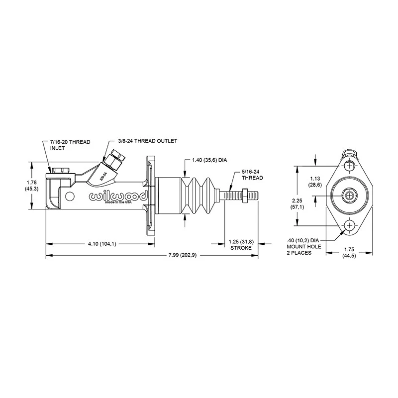 BOMBA DE FRENO WILWOOD 0.625" V2