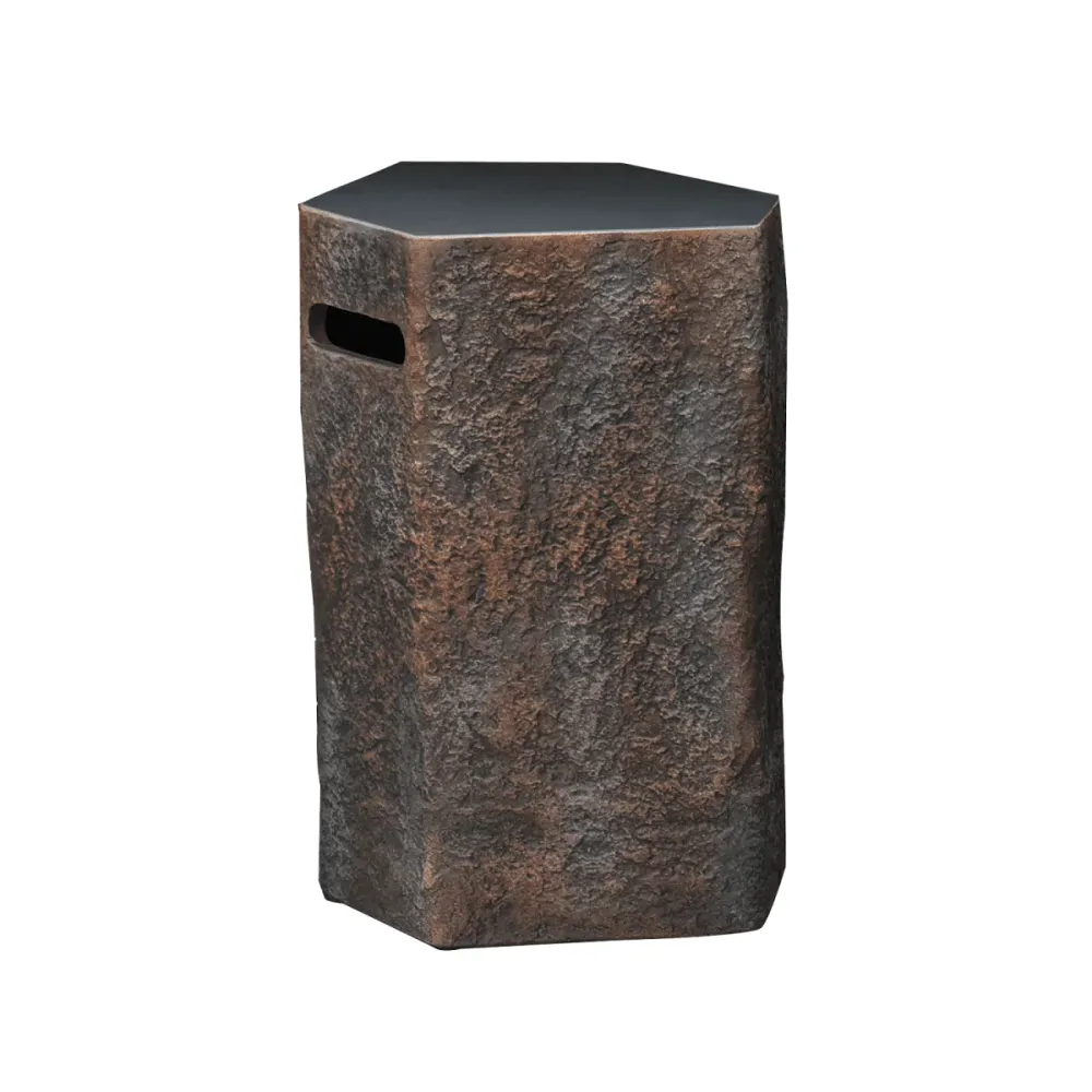 Elementi Gasfles cover natuursteen look