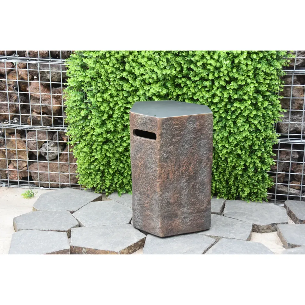 Elementi Gasfles cover natuursteen look