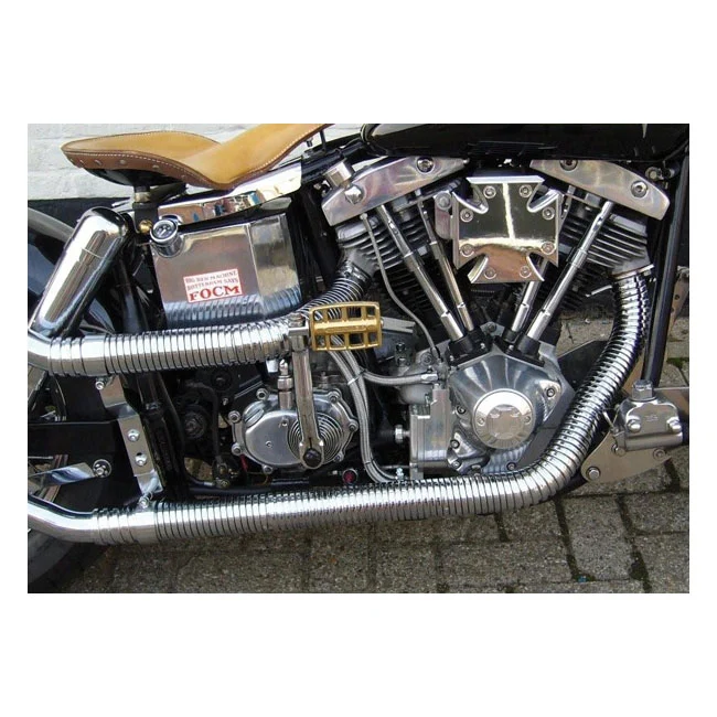 Flexible Heatshield Exhaust Header Cover Metaalglans Harley-Davidson