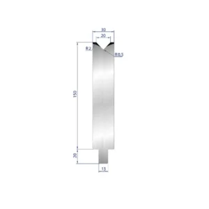 Part No. 3148 @ 500mm 86 Degree Solo V Die