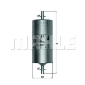 Filtro de gasolina Mähle Ø8mm Eenvoudig te vervangen
