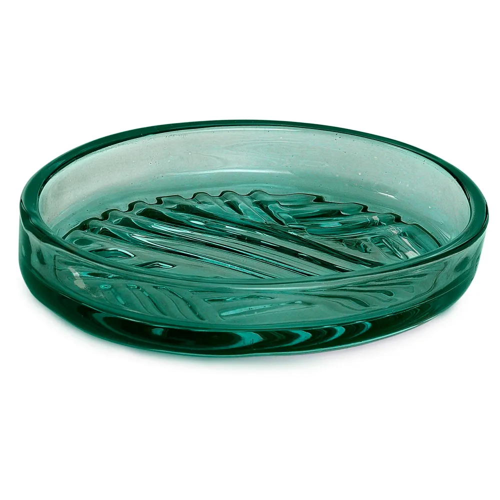 Glazen soap dish Gedy Corinne series - Green