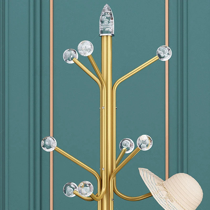 Hall Tree Hooks Contemporary Metalen Entry Hall Tree Coat Hanger Black