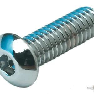 Lang Buttonhead Screw Pack Chrome Allen head 5/16"-18 UNC 1 1/4" Harley-Davidson