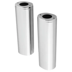 Embellecedores Horquilla Para Harley-Davidson Chroom Upper Fork Slider Cover +4"