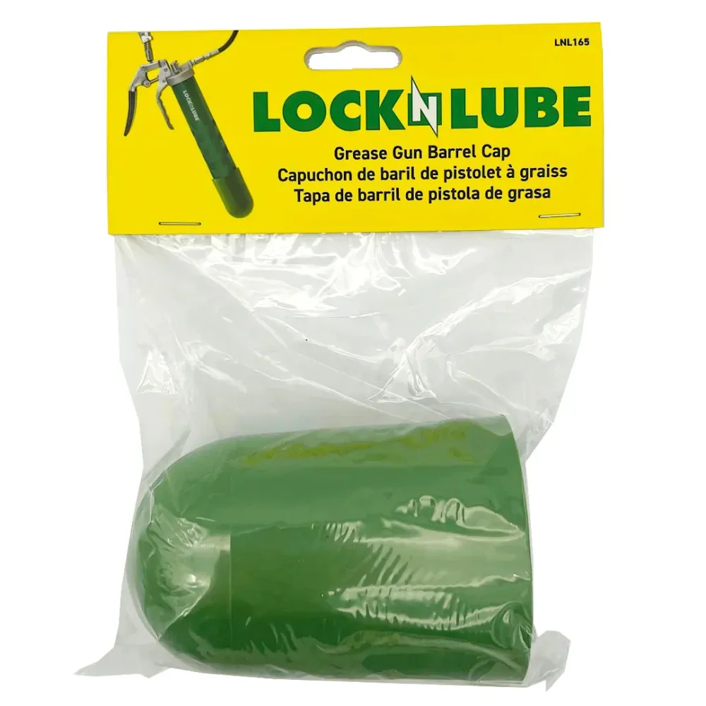 LOCKNLUBE Grease Gun Barrel Cap - Perfecte Pasvorm Green