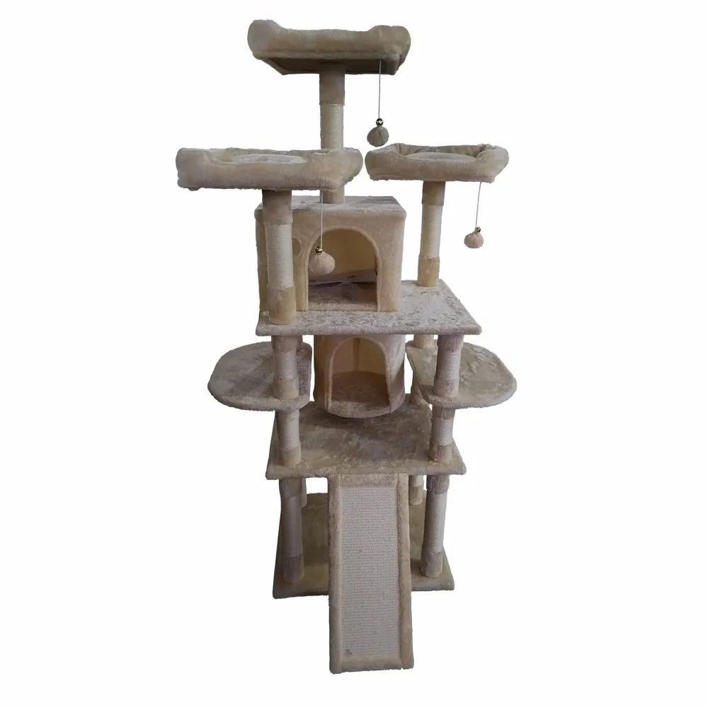 Trekker Cat Tree Tower 170cm, lichtbruin