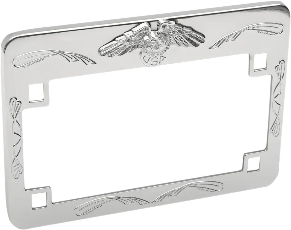 EMGO EAGLE LICENSE PLATE FRAMES EAGLE LIC FRAME METAALGLANS