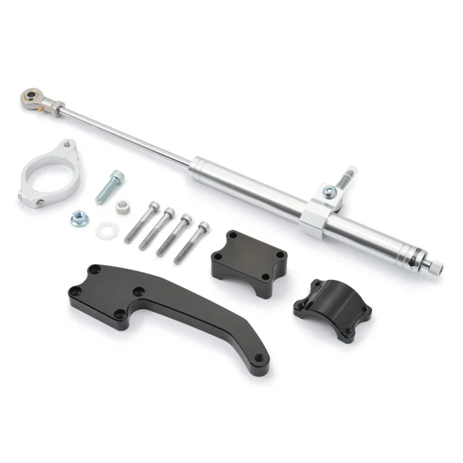 Daytona, Kit De Amortiguador De Dirección Plateado Para Harley Davidson voor Buiten- en Binnenreiniging