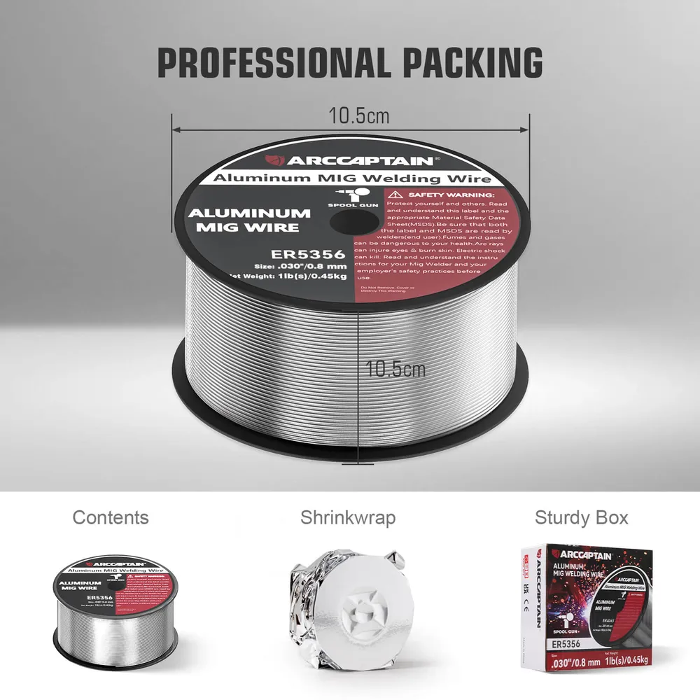 Professionele R134a ER5356 Aluminium Welding Wire 1 LB MIG Wire Spool Gun