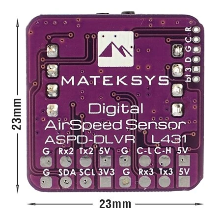 MATEK Mateksys DIGITAAL AIRSPEED SENSOR ASPD-DLVR met bevestigingsclip